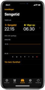 Apple Bedtime søvn app