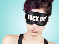 Fuck off sovemaske
